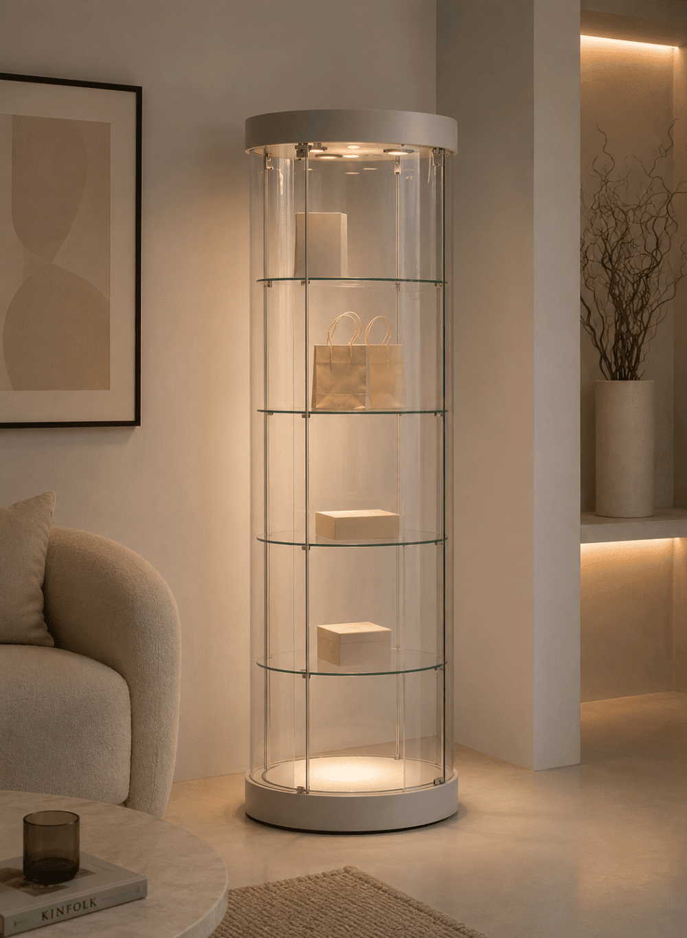 Vitrine 209/RFVA Cylindrique Ronde – Image 2