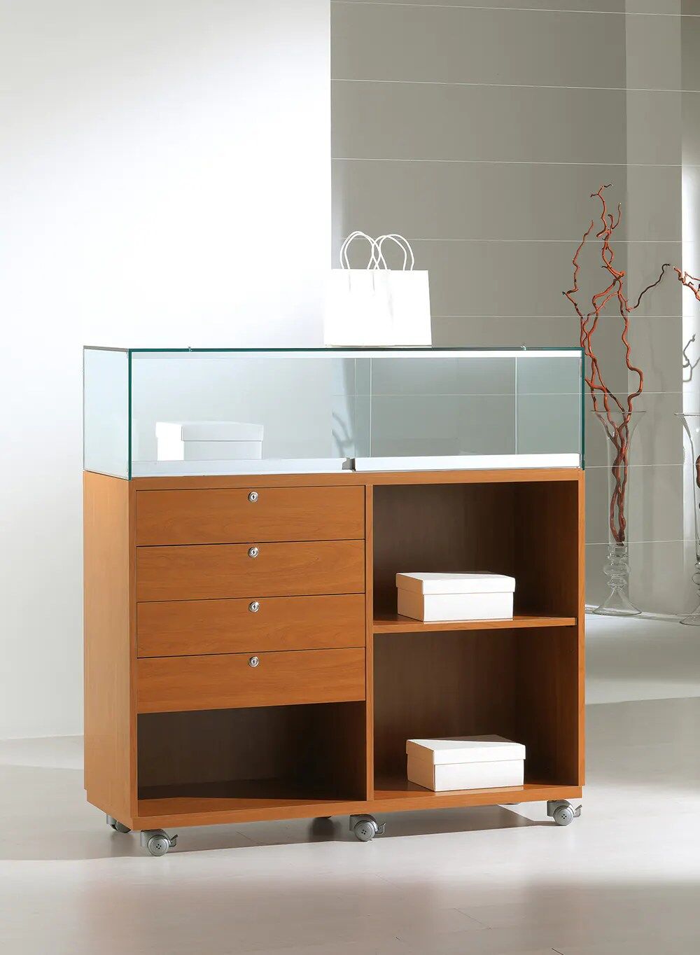 vitrine comptoir - 12-120bva-cherry