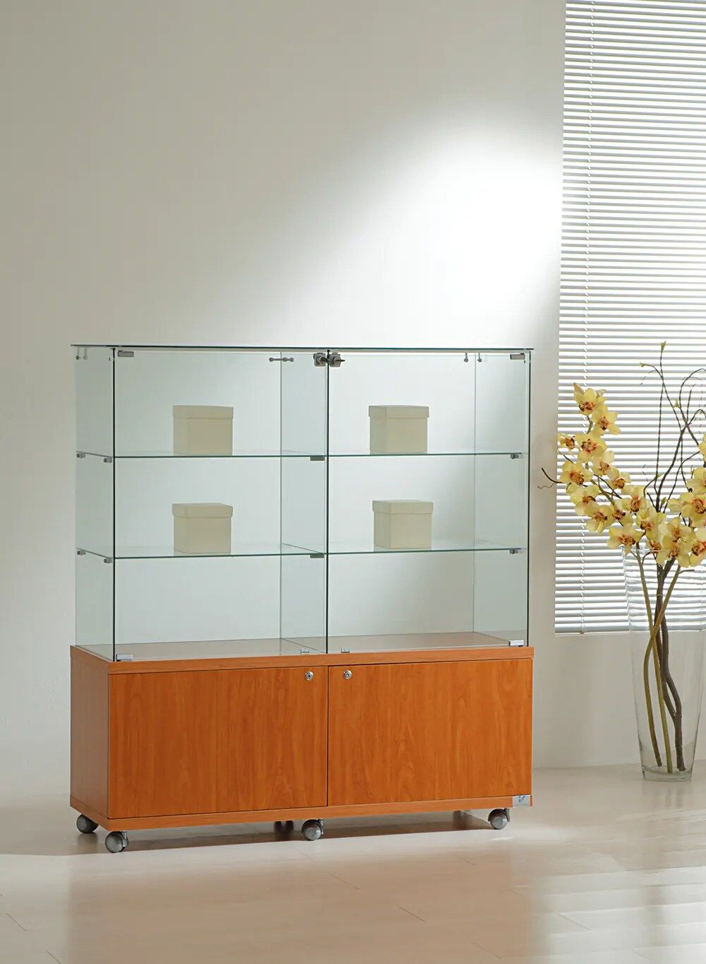 vitrine verre - 12-14mva-cherry