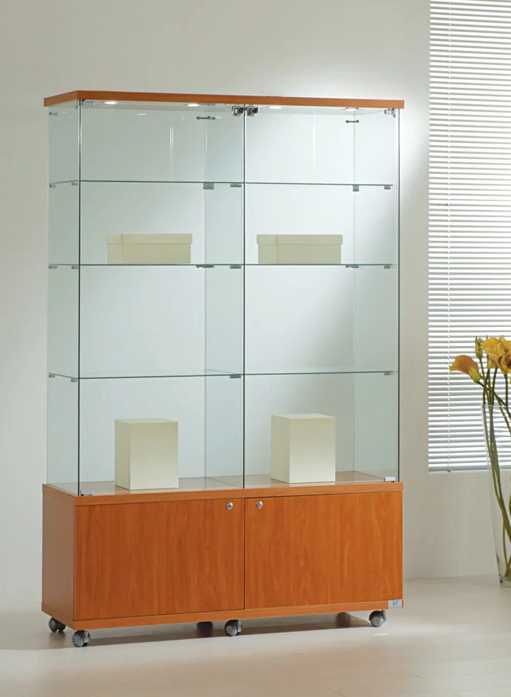 vitrine verre - 12-18lmva-cherry