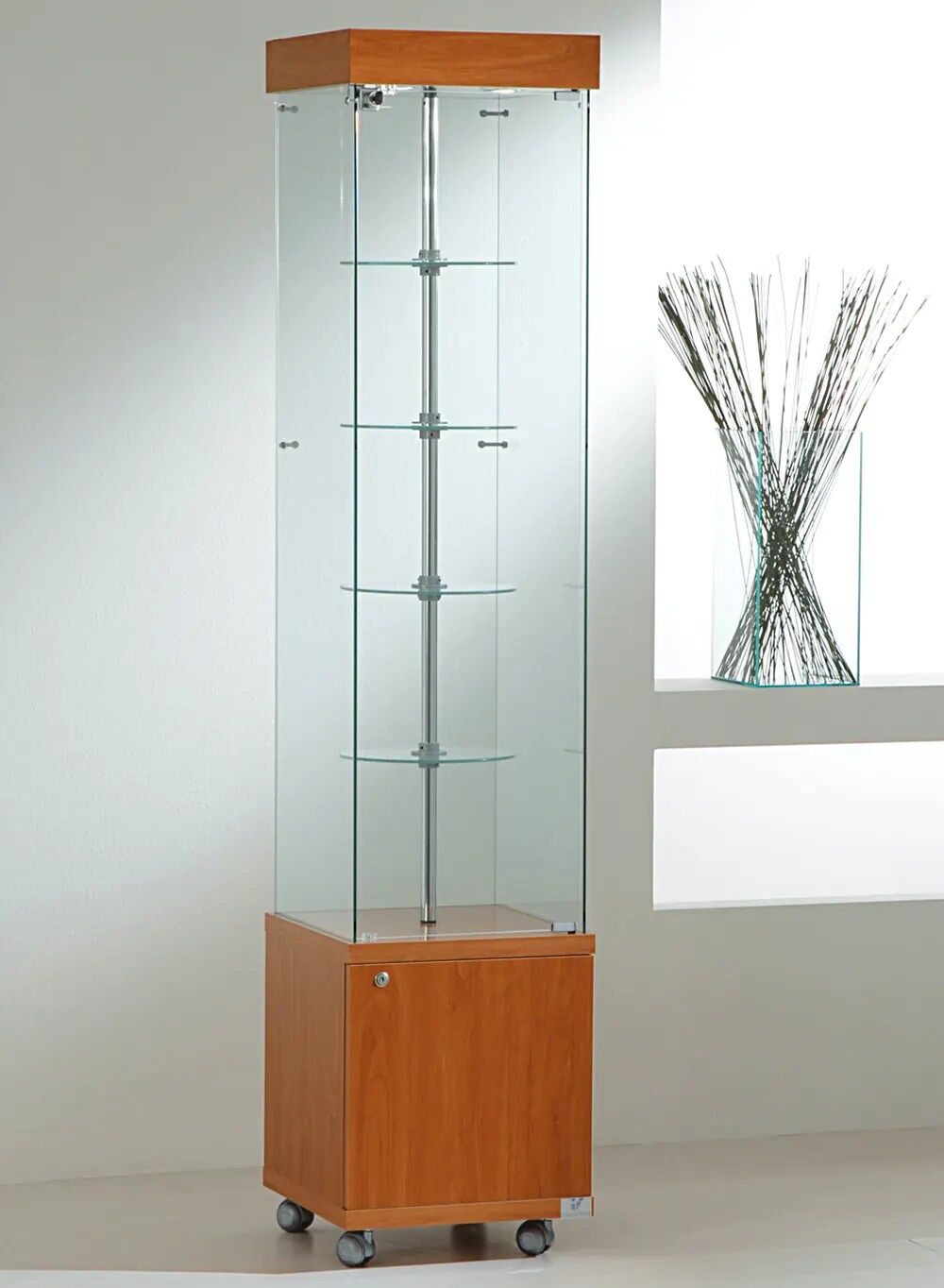 vitrine colonne - 4-18gmva-cherry