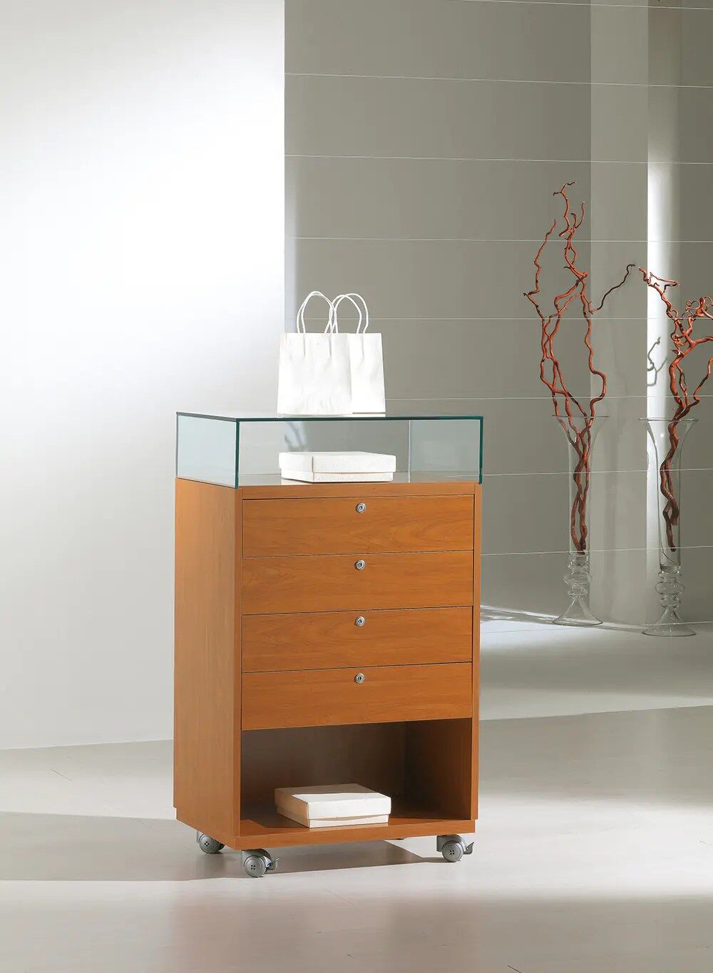 vitrine comptoir - 6-105bva-cherry