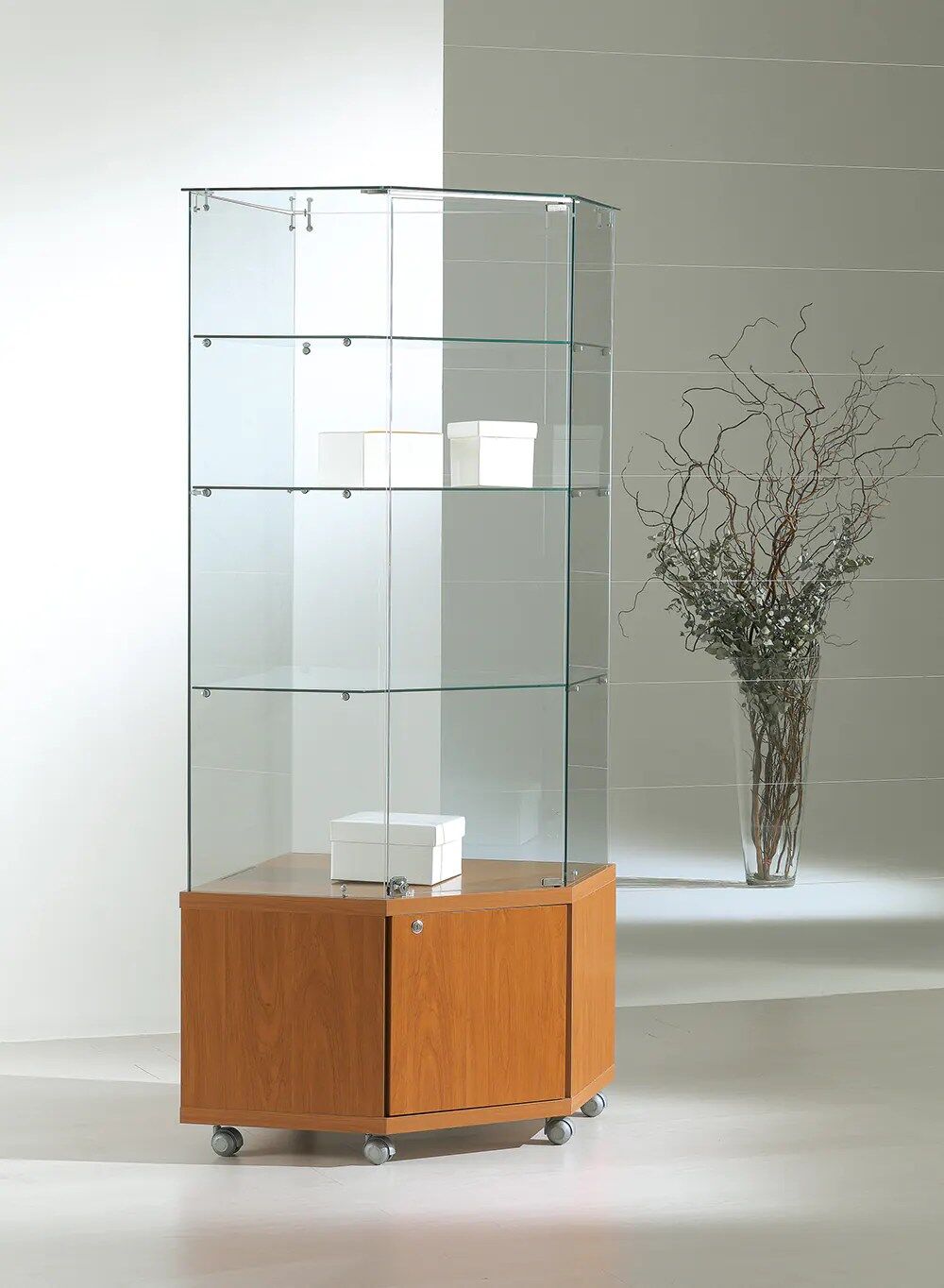 vitrine d'angle - 7-18mva-cherry