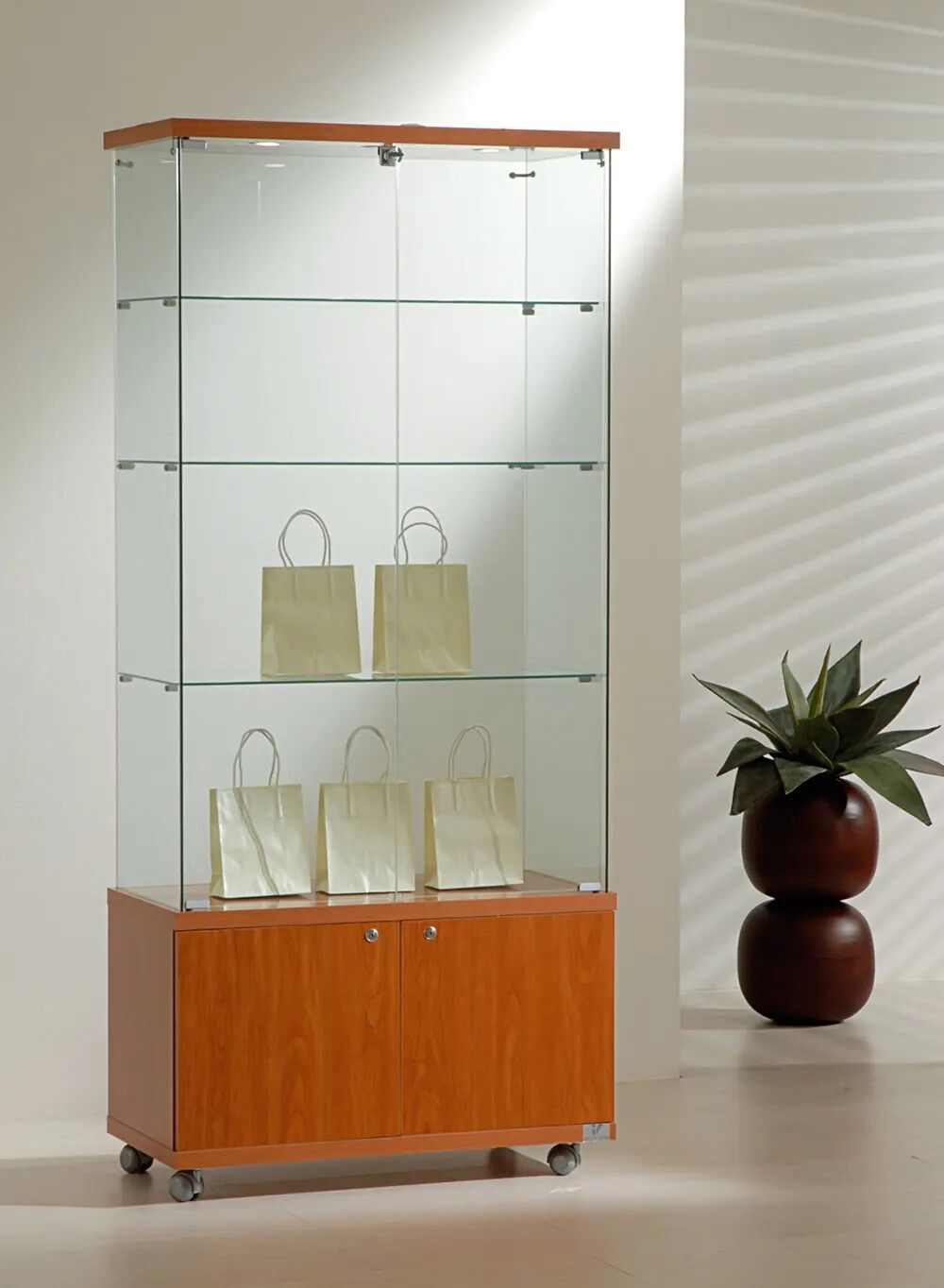 vitrine armoire - 8-18lmva-cherry