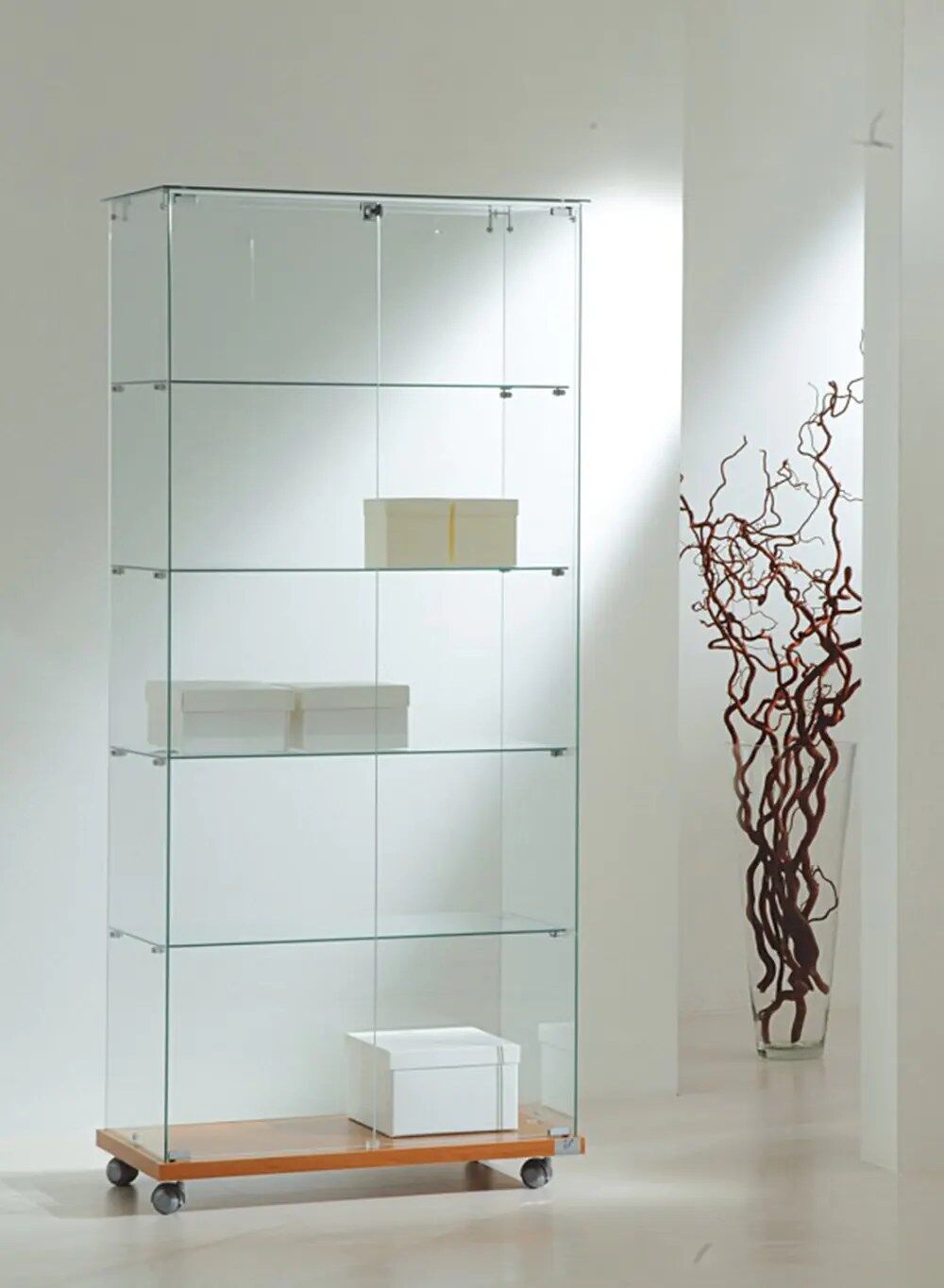 vitrine armoire - 8-18va-cherry