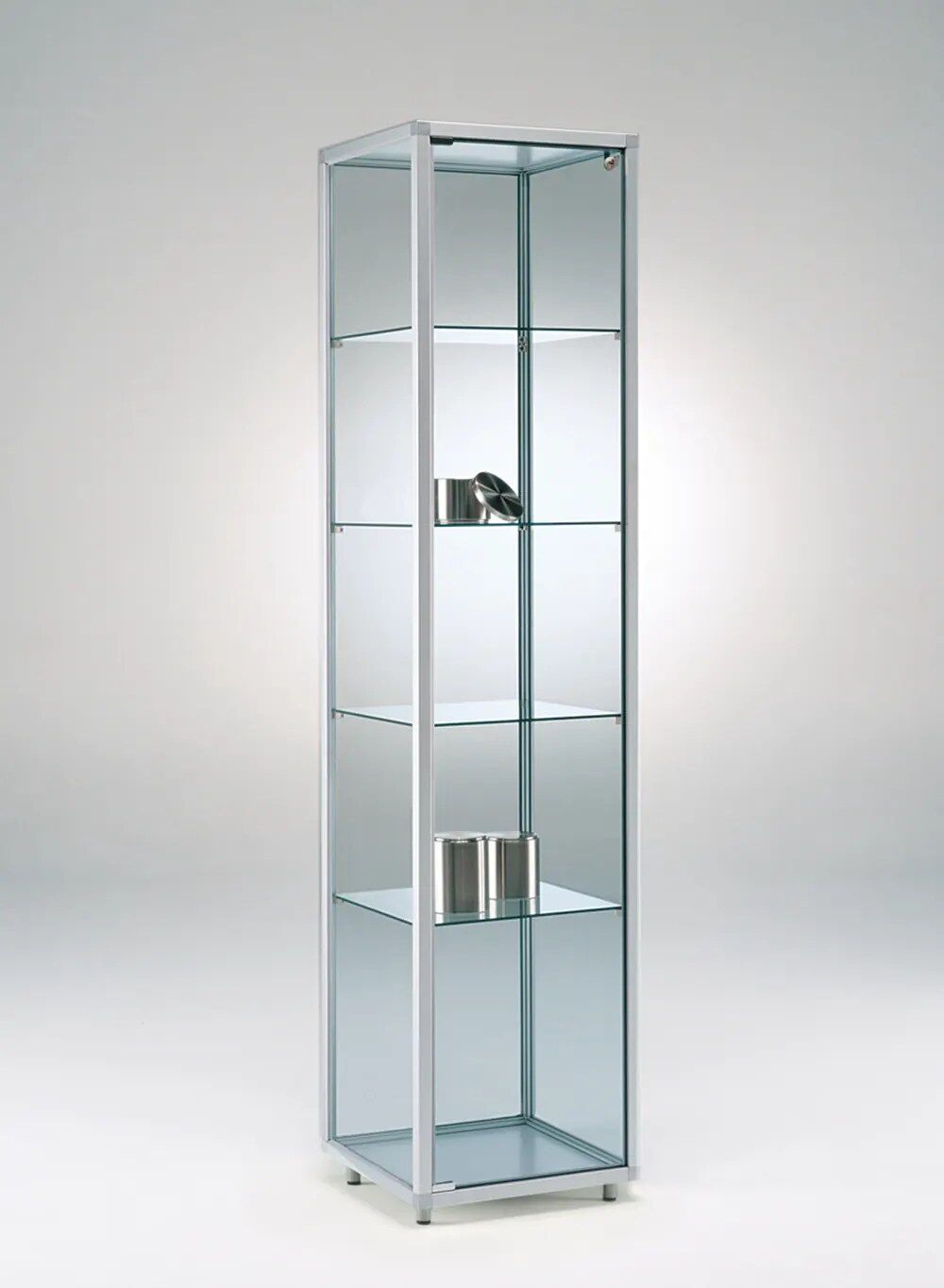 vitrine verre - c417va-silver-silver