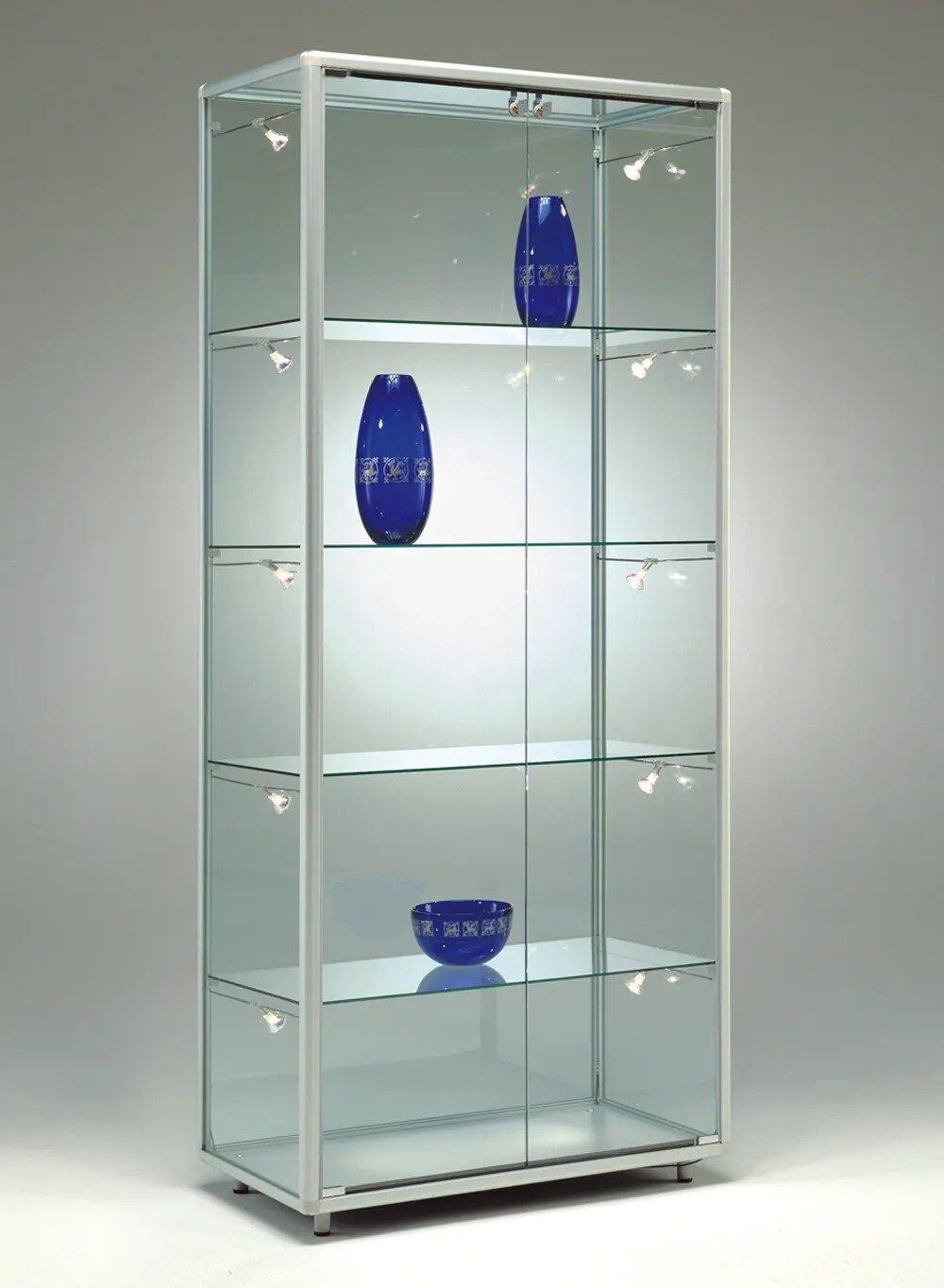 vitrine armoire - av7841va-silver-silver