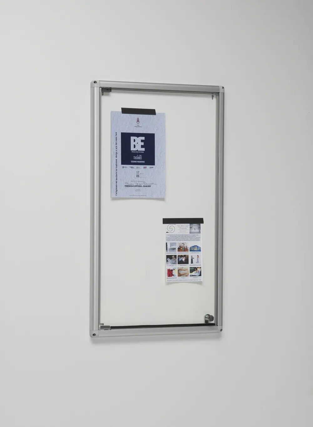 vitrine d'affichage murale - b158va-silver