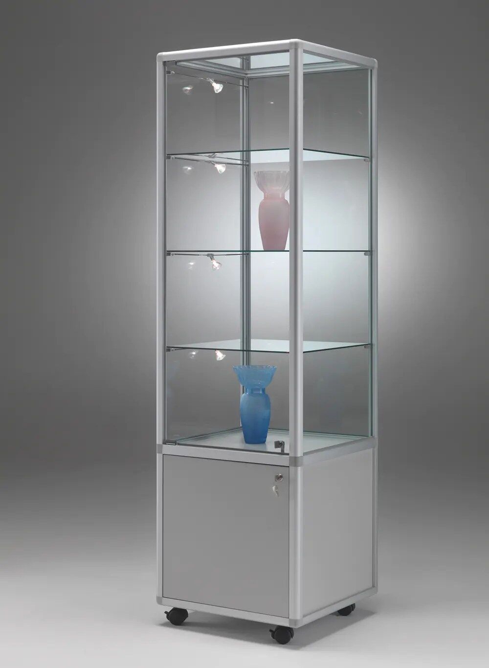 vitrine colonne - bm5252va-silver-silver