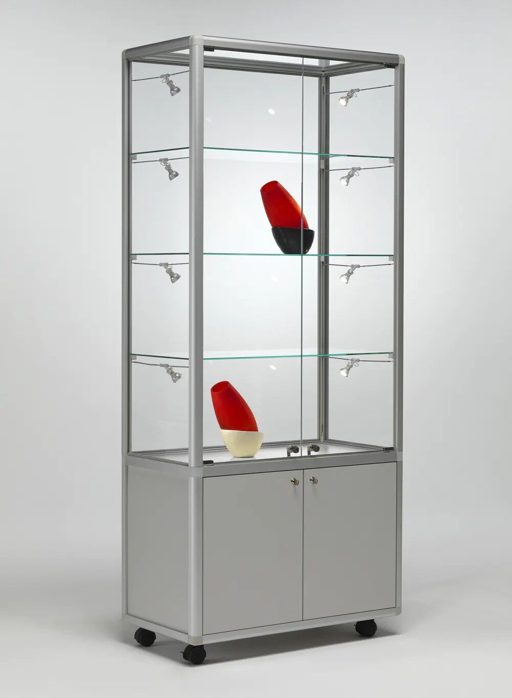 vitrine armoire - bm7952va-silver-silver