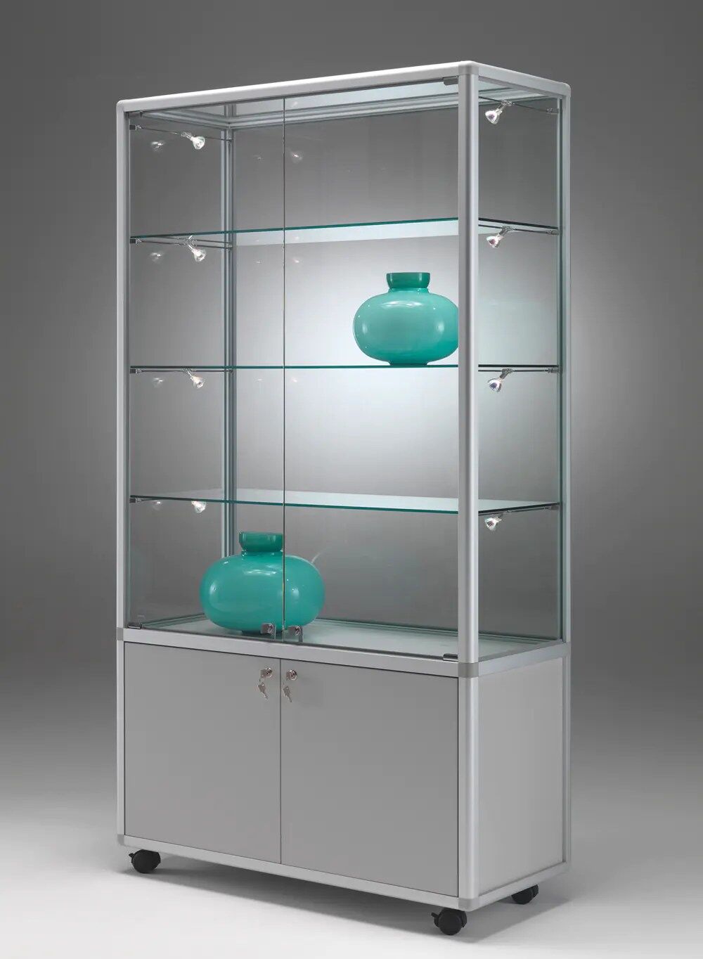 vitrine armoire - bm9952va-silver-silver