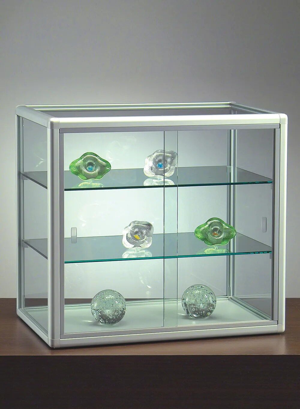 vitrine d'exposition - ma65va-silver-silver