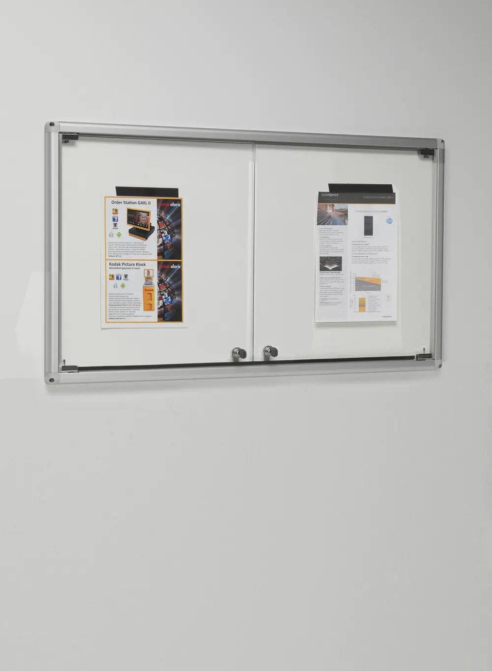 vitrine d'affichage - b195va-silver