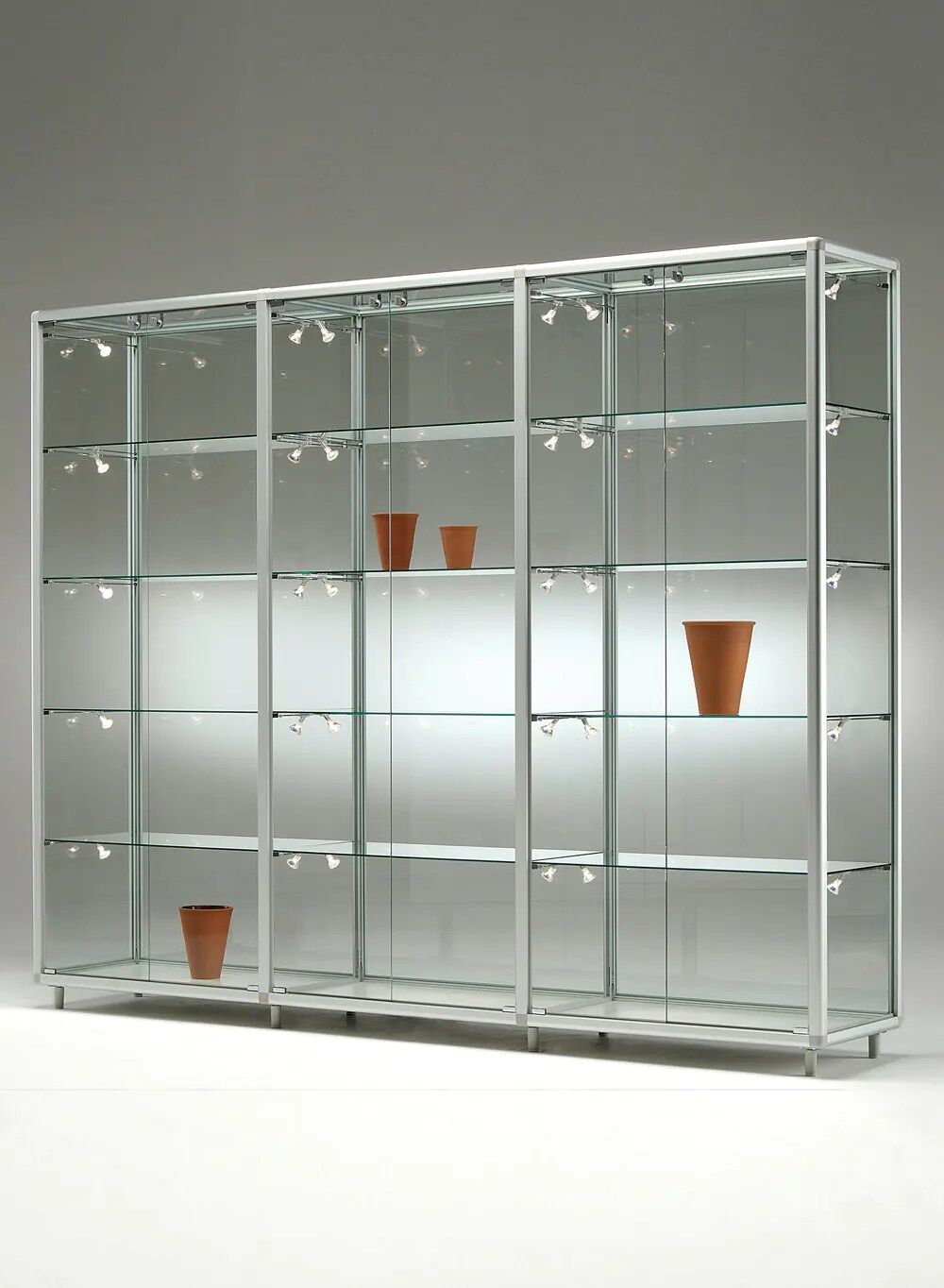 vitrine armoire - bv29142va-silver-silver