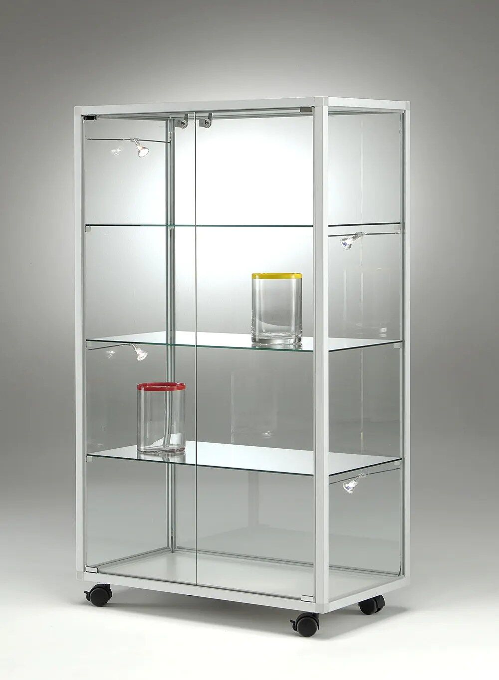 vitrine armoire - c717-h134va-silver-silver