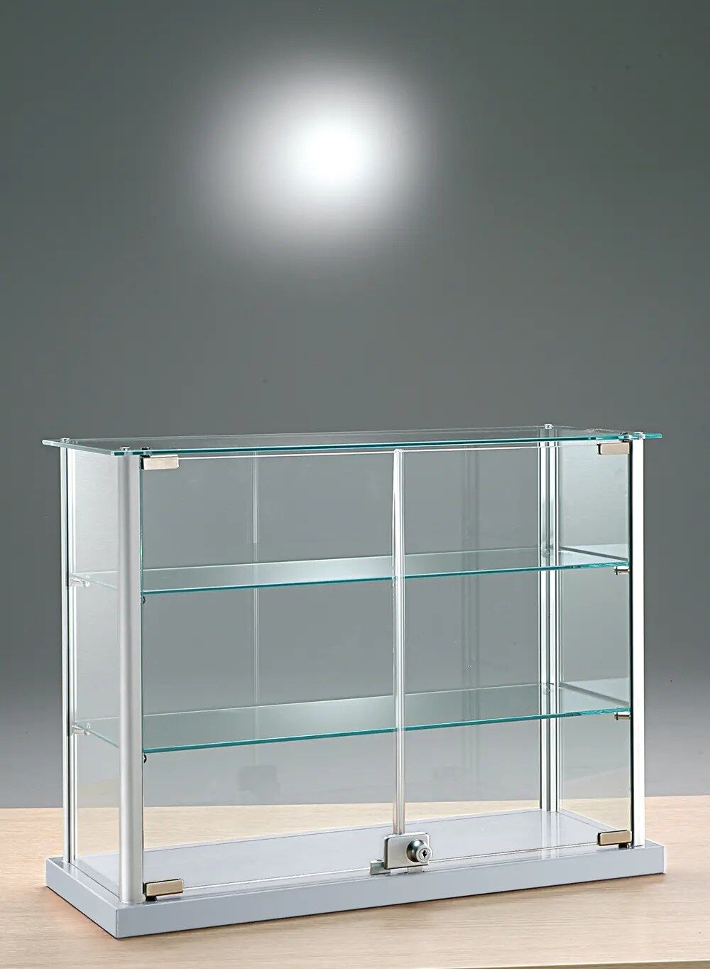 vitrine en verre - 6-5va-gris-clair