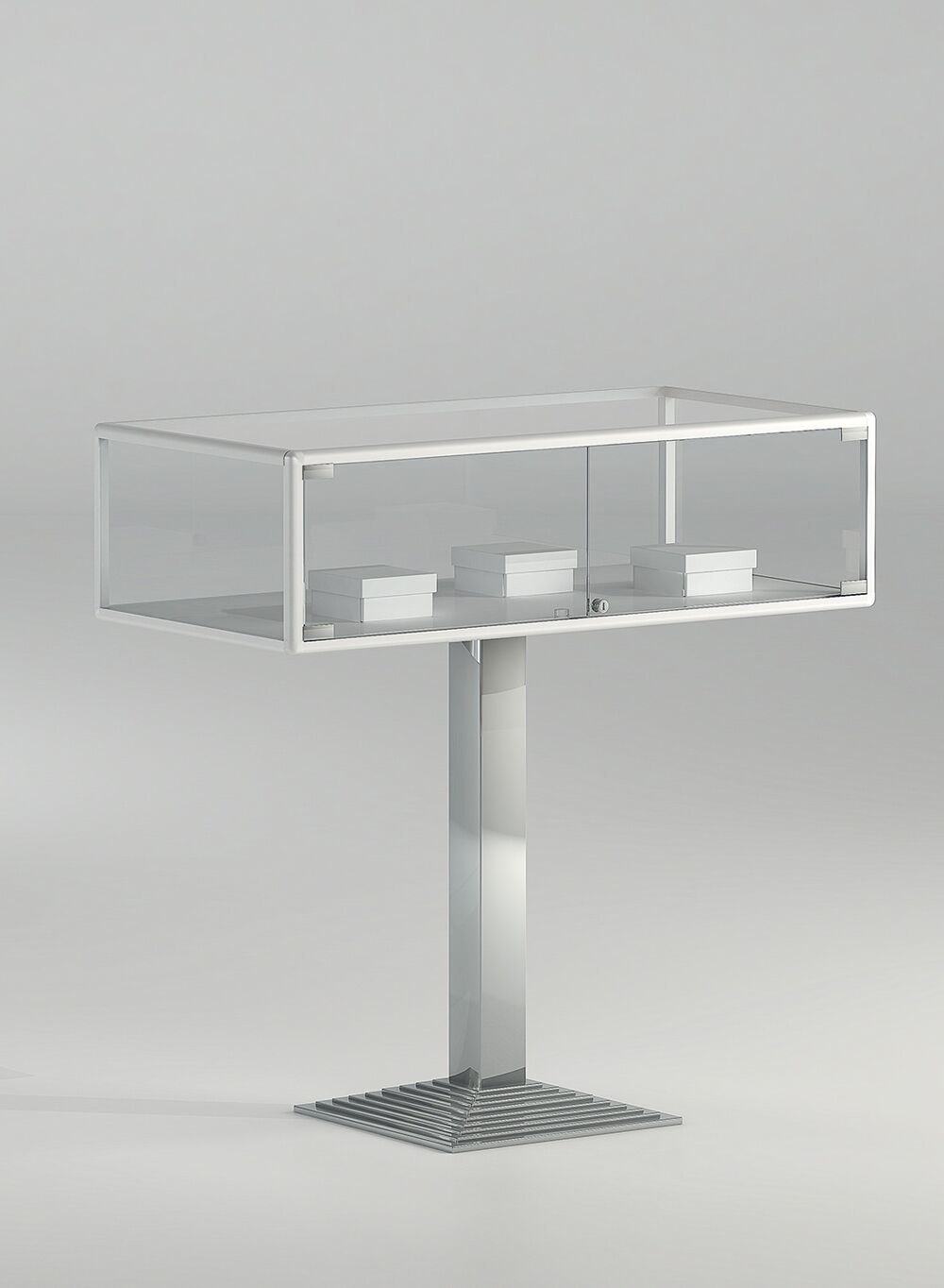 vitrine table 1/pfpva blanc poli