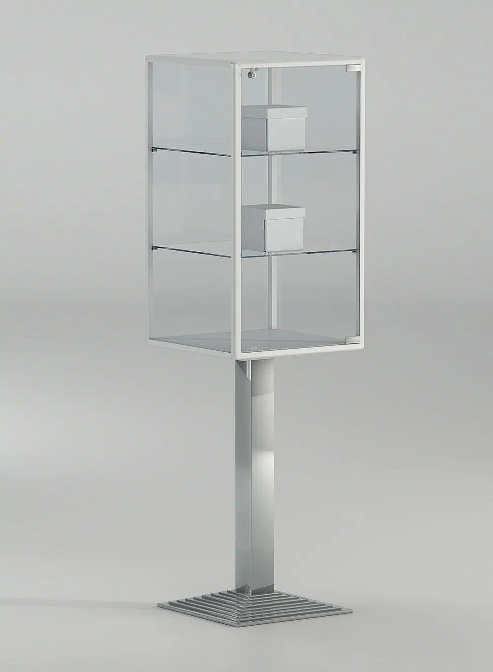 vitrine en verre - 3-pfpva-blanc-poli