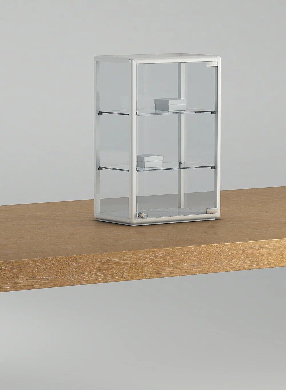 vitrine d'exposition - 4-6pva-blanc-poli