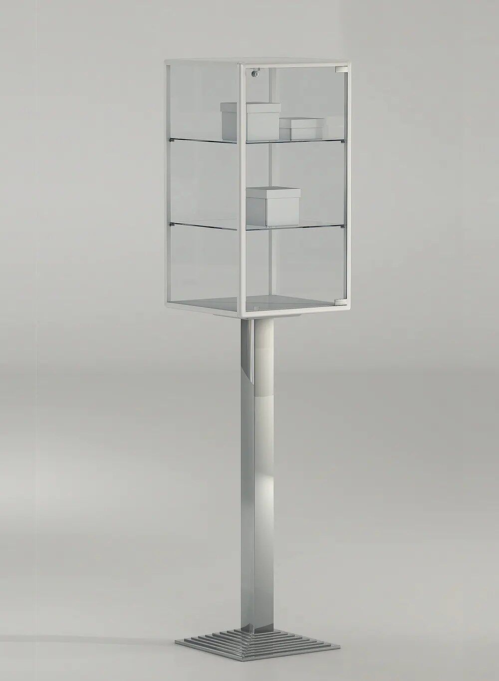 vitrine en verre - 4-pfpva-blanc-poli