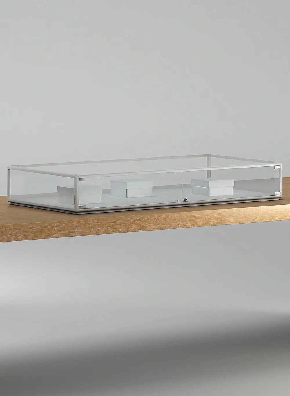 vitrine table - 5-tpva-blanc-poli