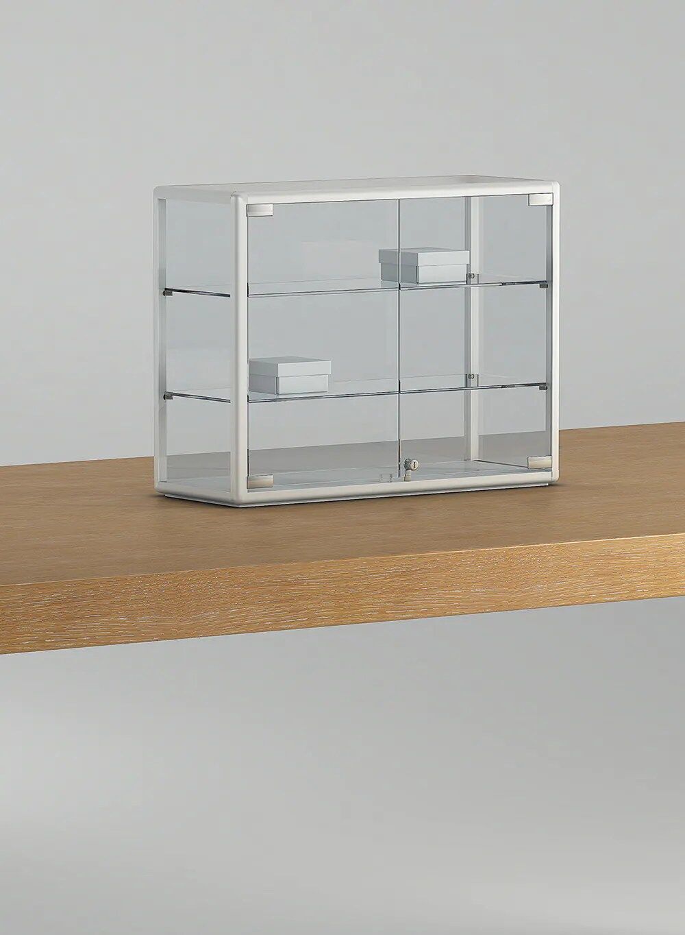 vitrine armoire - 6-5pva-blanc-poli