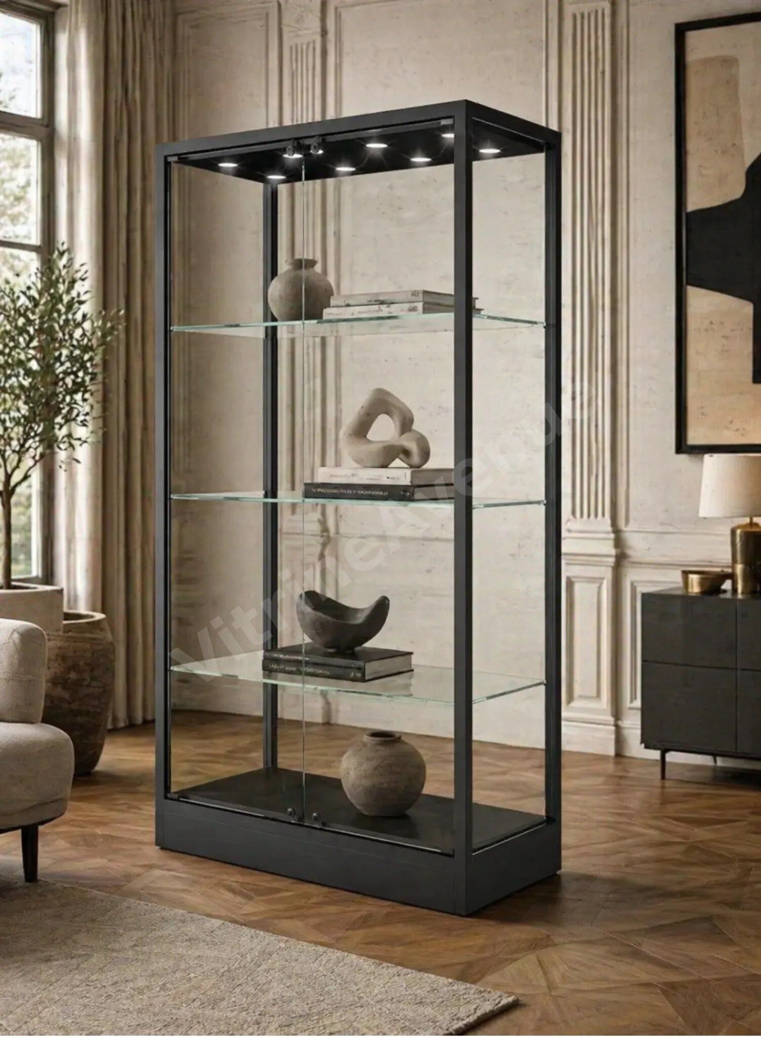 Vitrine tout verre Muséographique MU/120FCVA – Image 2