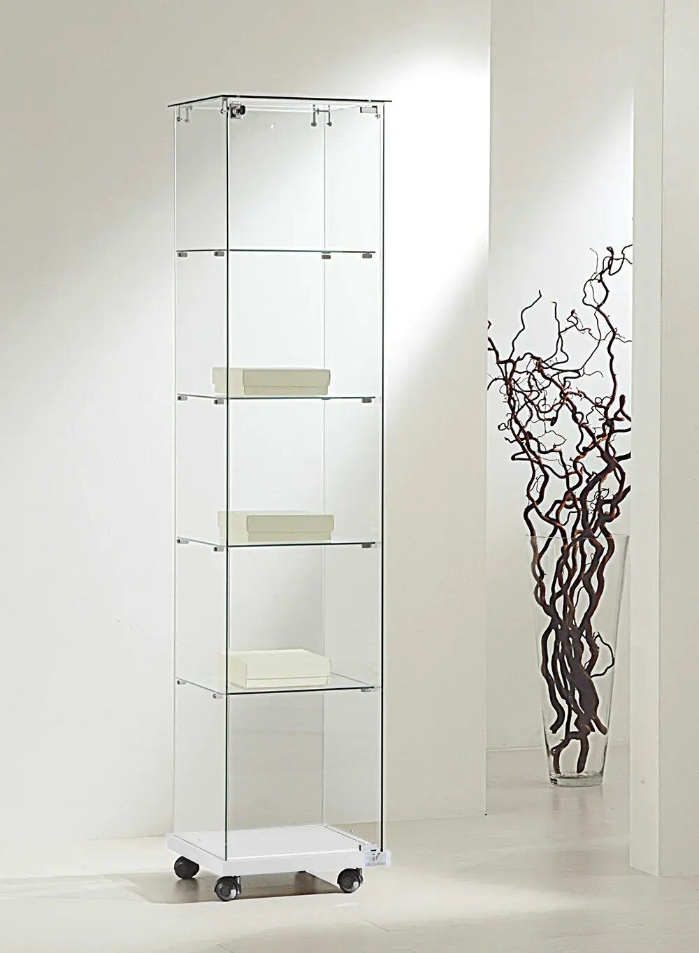 vitrine verre - 4-18eva-blanc