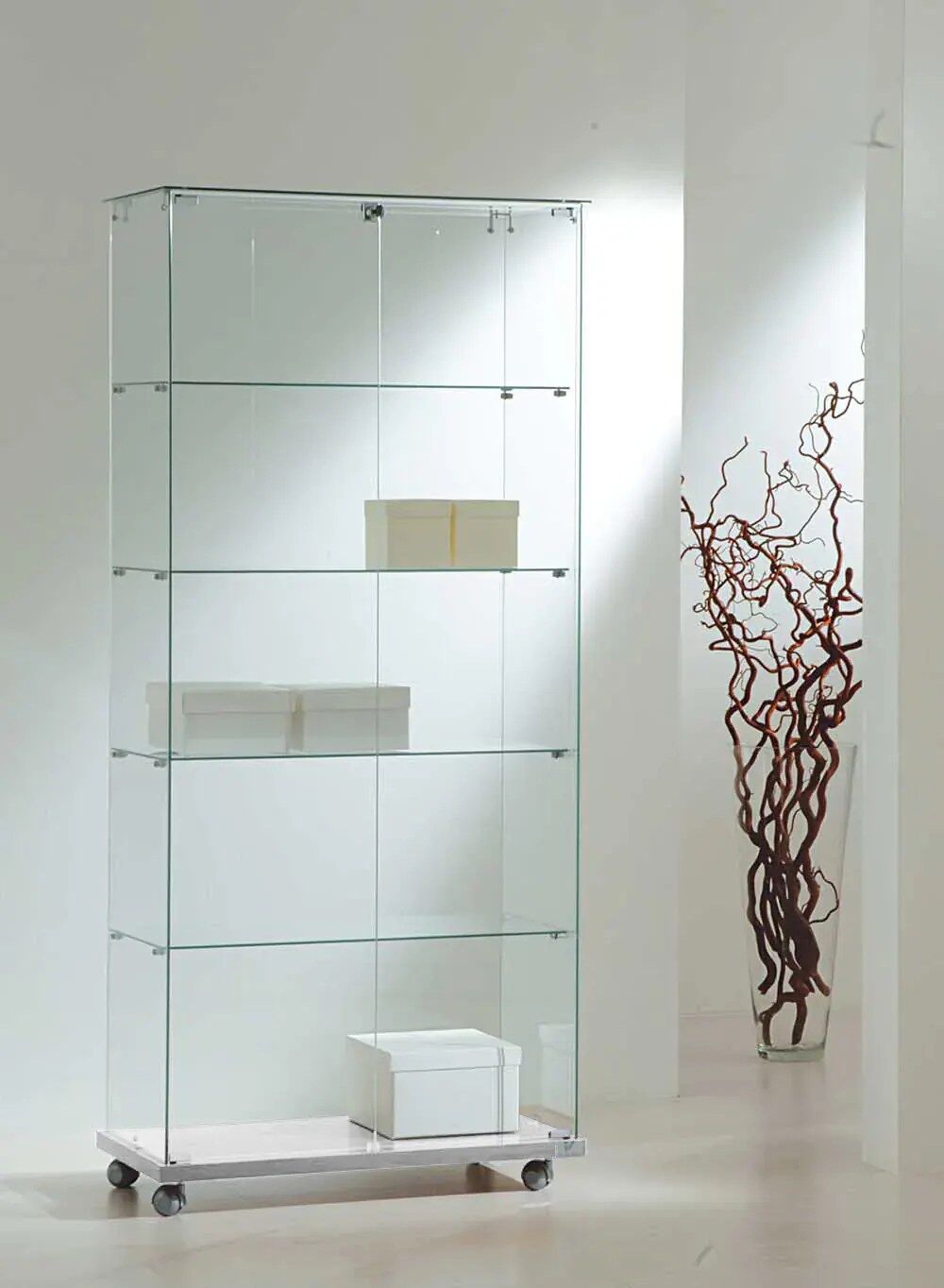 vitrine verre - 8-18eva-blanc