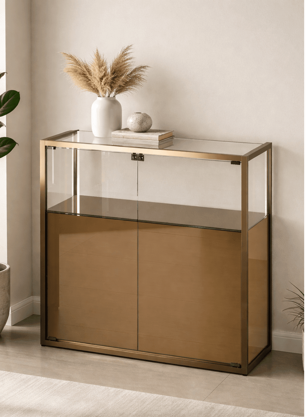 vitrine large TM-95BMVA vide dans un magasin de luxe