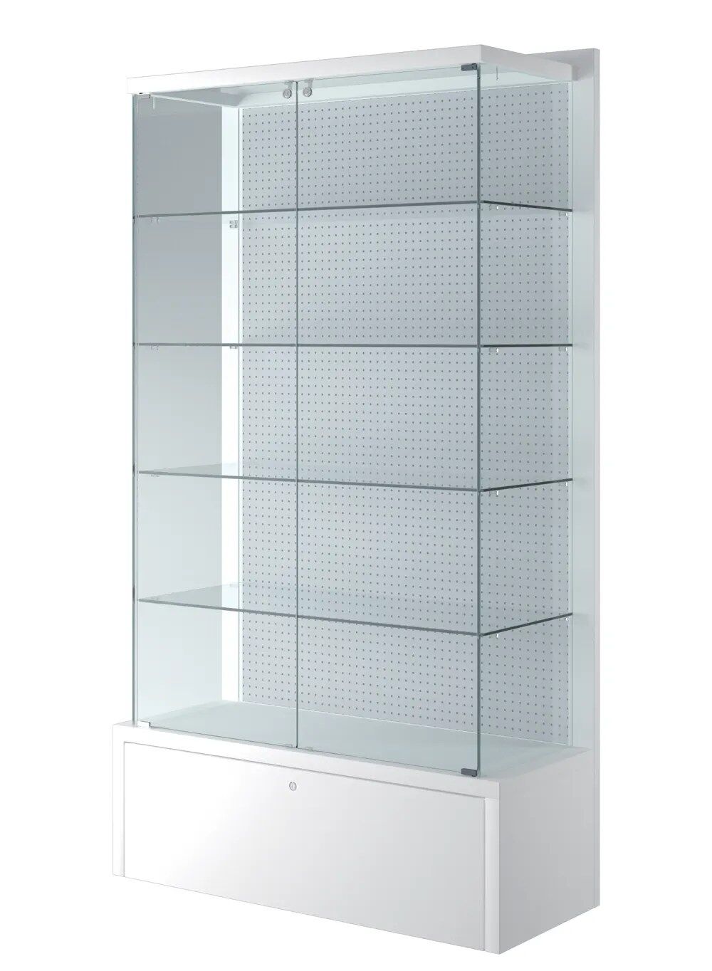 vitrine verre présentoir perforé - 120-vbva